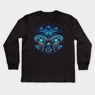 Tribal Meanie Kids Long Sleeve T-Shirt